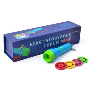 Lampe Torche Projecteur d'Histoires pour Enfant (avec 4 Disques)