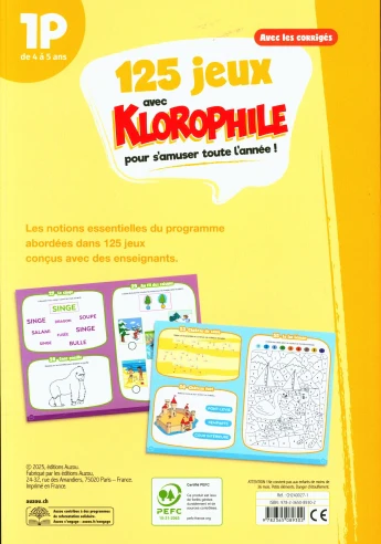 125 jeux avec Klorophile - 1P - Dès 4 ans – Image 2
