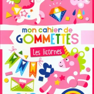 Mon cahier de gommettes - Les licornes