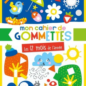 Mon cahier de gommettes - Les 12 mois de l'année