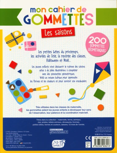 Mon cahier de gommettes - Les saisons – Image 2