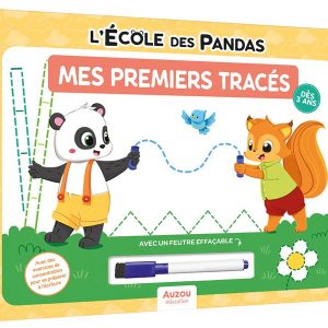 L'école des Pandas : Mes Premiers Tracés : Livre-ardoise