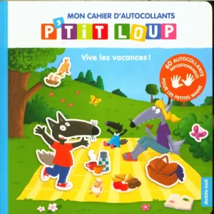 Mon cahier d'autocollants P'tit Loup : vive les vacances