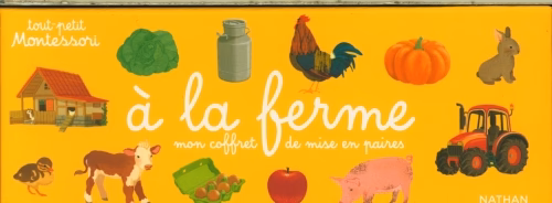 Tout-petit Montessori - A la ferme - mon coffret de mise en paire