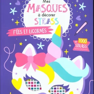 Mes masques à décorer avec des strass