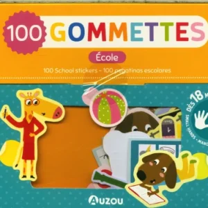 Ma pochette de 100 gommettes - École
