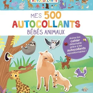 500 autocollants : Bébé animaux
