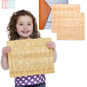 Planche en bois apprentissage lettres
