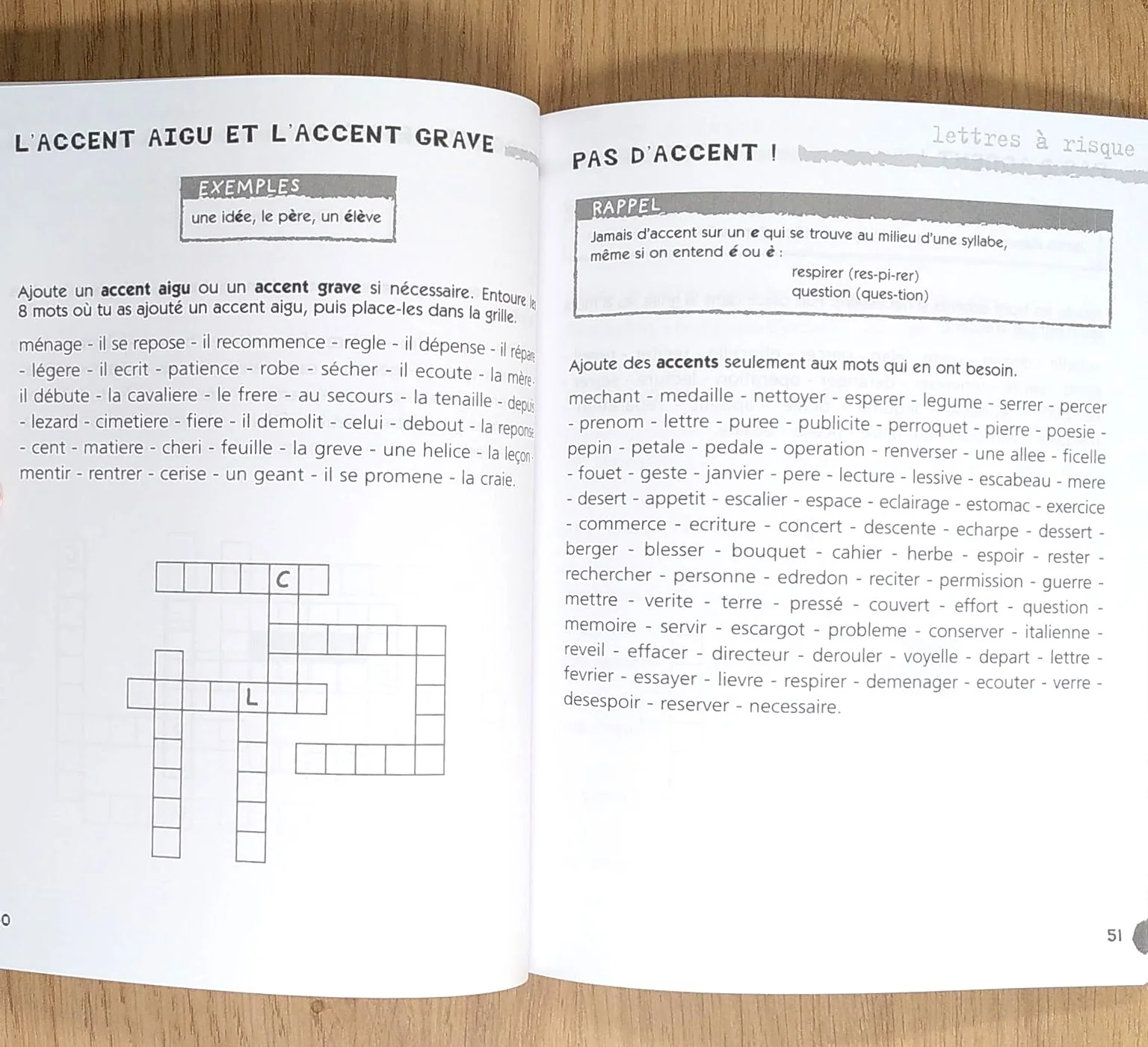 Cahier de jeux: Découvrons l'orthographe par les mots croisés: 6-8 Ans – Image 4