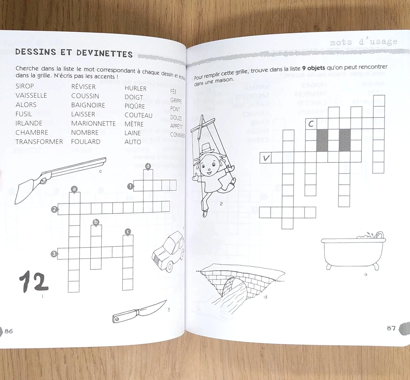 Cahier de jeux: Découvrons l'orthographe par les mots croisés: 6-8 Ans – Image 5