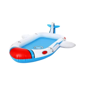 Jouet Aquatique Extérieur : Piscine Fusée Gonflable avec Jet d'Eau (160cm)