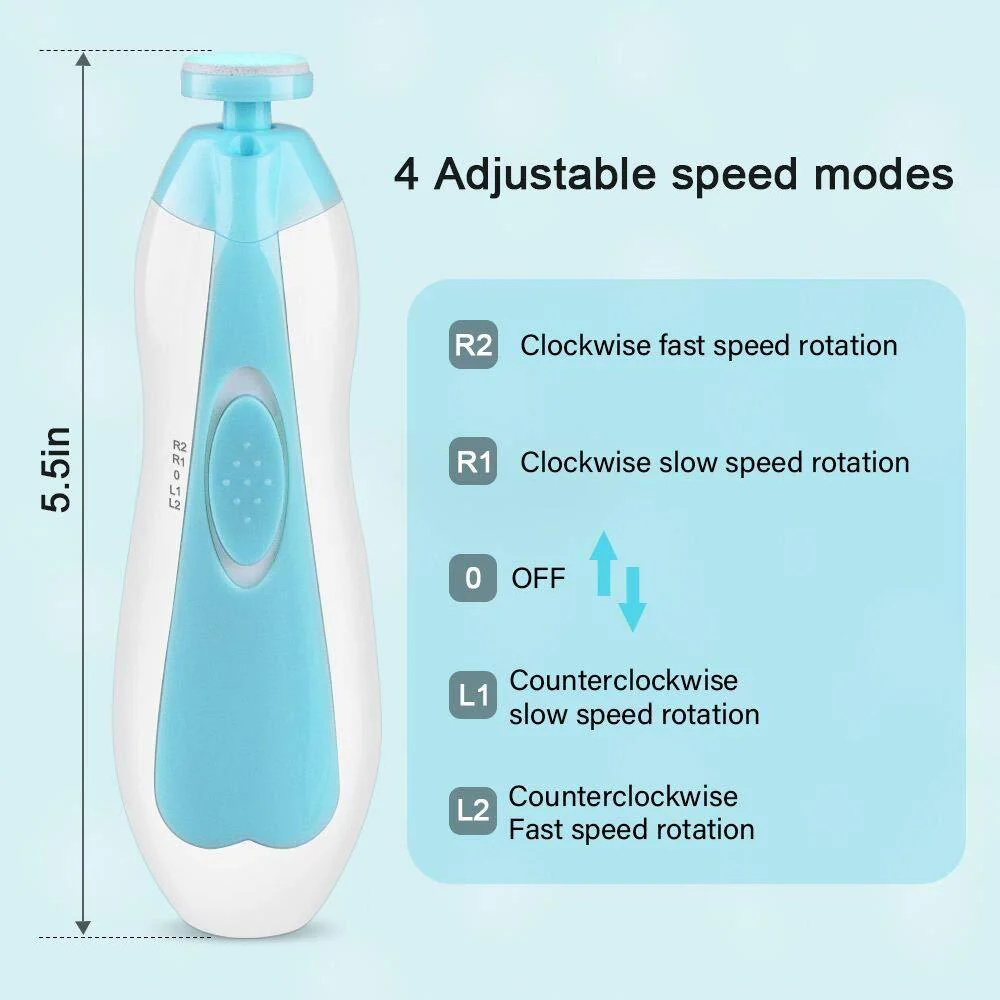 Coupe Ongles Électrique Bébé 6 en 1 – Image 6