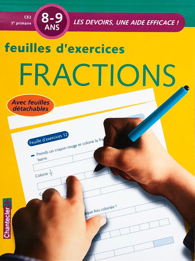 8-9 ans - Fractions - 4ème-5ème harmos