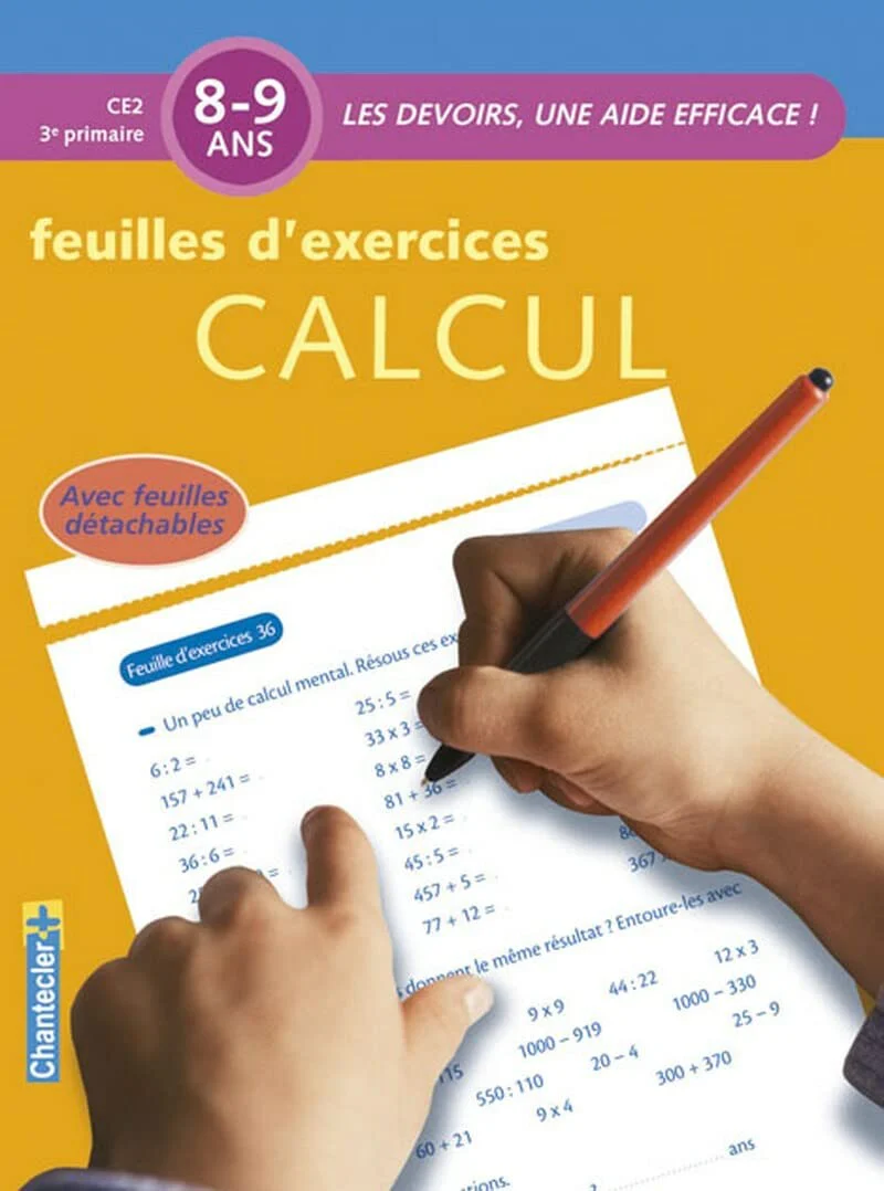 8-9 ans - Calcul - 4ème - 5ème harmos