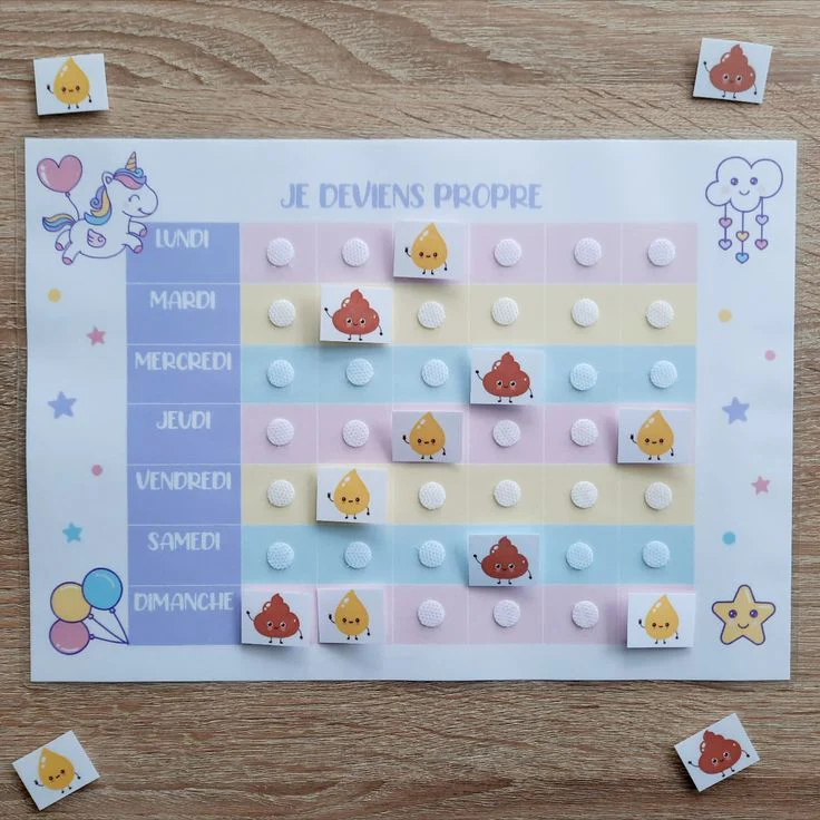 Je vais sur le pot ! Mon tableau de propreté - Avec 280 autocollants – Image 4