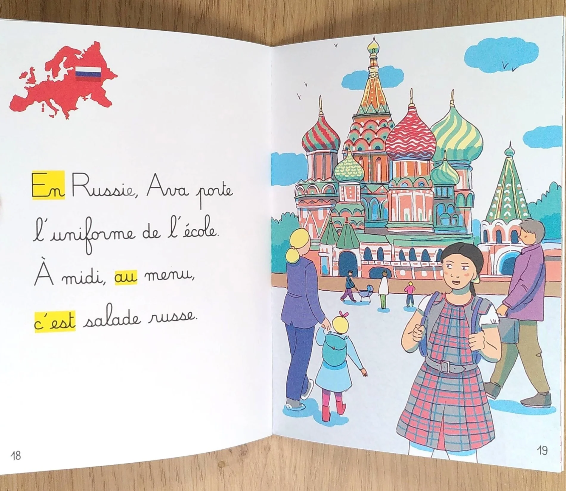 A l'école - Mes premières lectures Montessori - Lettres en lié (cursive) - N2 – Image 5