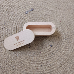 Boîte à dents de lait en hêtre