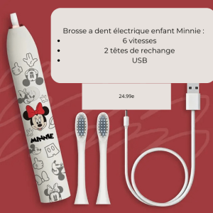 Brosse a dent électrique enfant Minnie