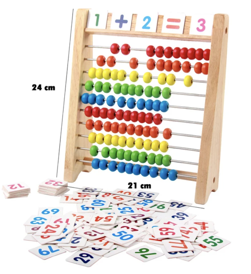 Boulier en bois Montessori mathématique