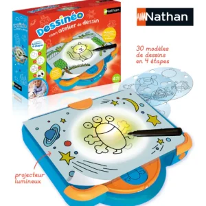 Débuter le dessin dès 4 ans : Atelier lumineux Nathan Dessinéo