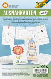 Cartes à broder à motif, en carton blanc - Enfant dès 4 ans