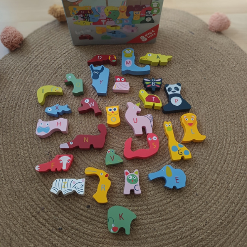 Casse tĂȘte alphabet en bois â Image 2