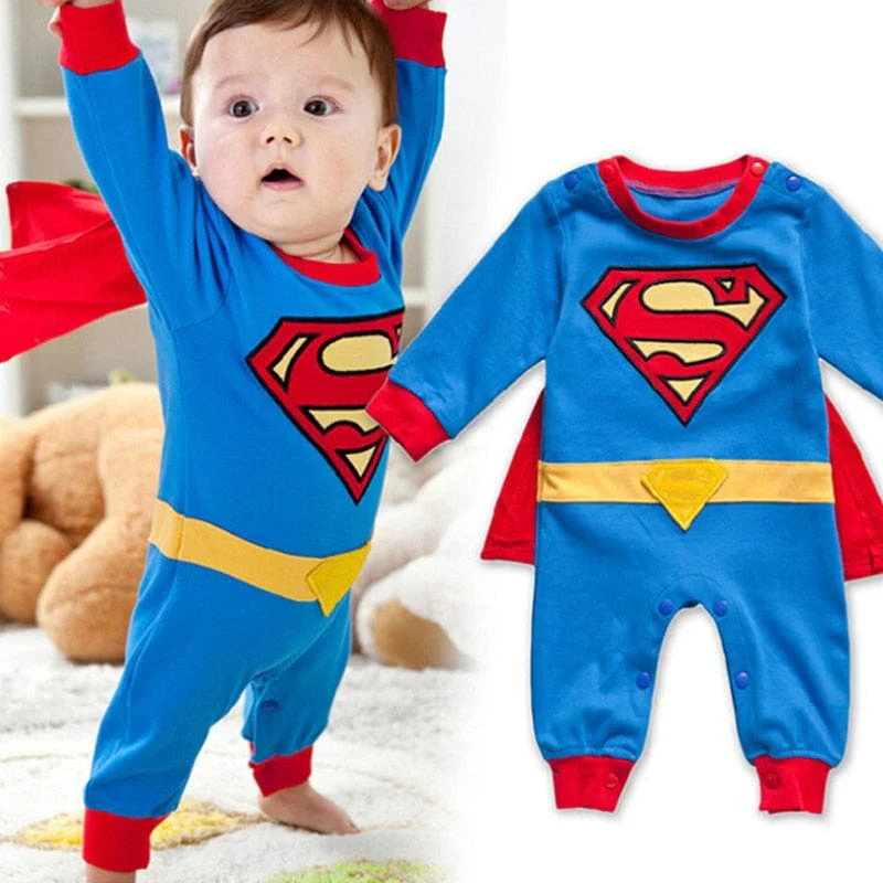 Costume Superman bébé avec cape pour Carnaval - SuperMini