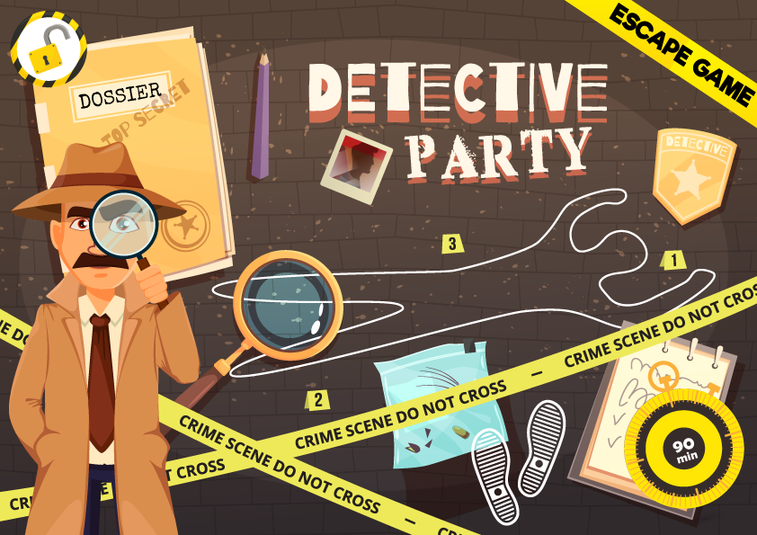 Escape Game – Detective Party (7/9 ans)