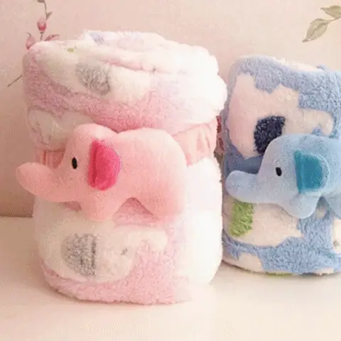 Couverture Bébé - CozyBabyBlanket™ - Éléphants – Image 2