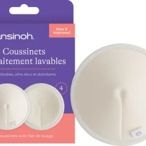 Lansinoh Coussinets D’Allaitement Avec Filet De Lavage 4 Pièces