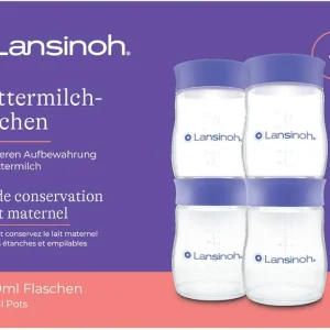 Lansinoh I Pots de conservation du lait maternel 4x160M