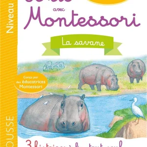 Amazonie et Savane - Je lis avec Montessori - Lettres en lié (cursive) - N1