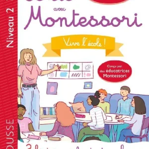 Vive l'école - Je lis avec Montessori - Lettres en lié (cursive) - N2