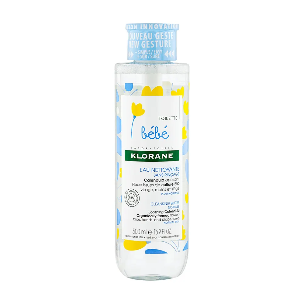 Klorane Bébé Eau Nettoyante Sans Rincage 500ml