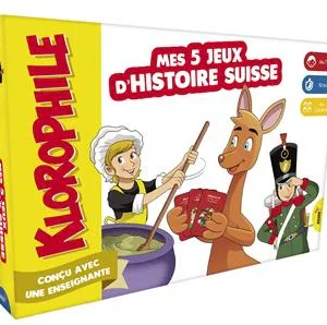 Mes 5 jeux d'histoire suisse - Jeu éducatif de défis Klorophile - Dès 6 ans