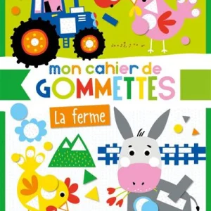 Mon cahier de gommettes - La Ferme - de 3 à 6 ans