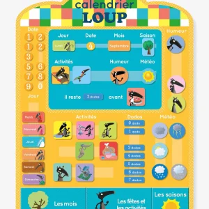Mon calendrier en tissu avec Loup - dès 3 ans
