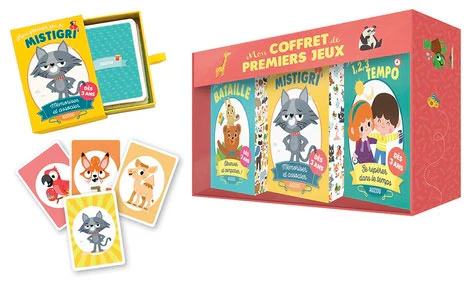 Coffret de premiers jeux dès 3 ans: bataille, 123 tempo et Mistigri – Image 2
