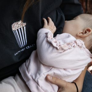 T-shirt allaitement anthracite LAIT&rsquo;S GET CRAZY