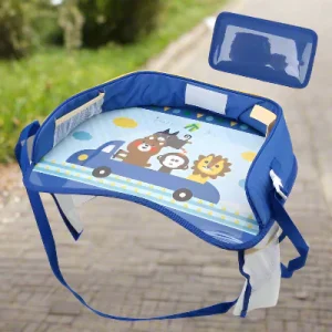 Plateau de Voyage pour Voiture - CarTray™ - Bleu