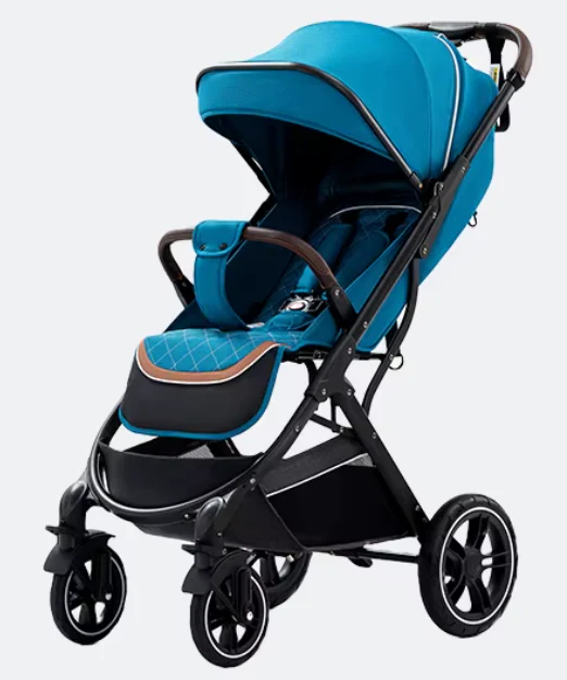 Poussette Bébé Haute Paysage Ultra-Légère – Pliable d’une Main, Voyage Avion, Amortisseurs 360°, Dossier Réglable 0-6 Ans – Image 4