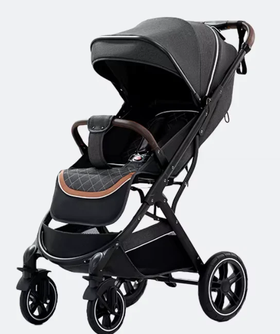 Poussette Bébé Haute Paysage Ultra-Légère – Pliable d’une Main, Voyage Avion, Amortisseurs 360°, Dossier Réglable 0-6 Ans – Image 5