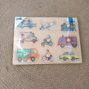 Puzzle véhicules en bois