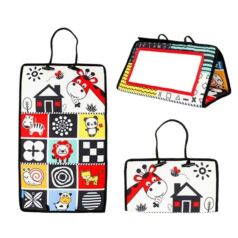 Miroir Montessori Noir & Blanc – Tummy Time pour Bébé – Image 9