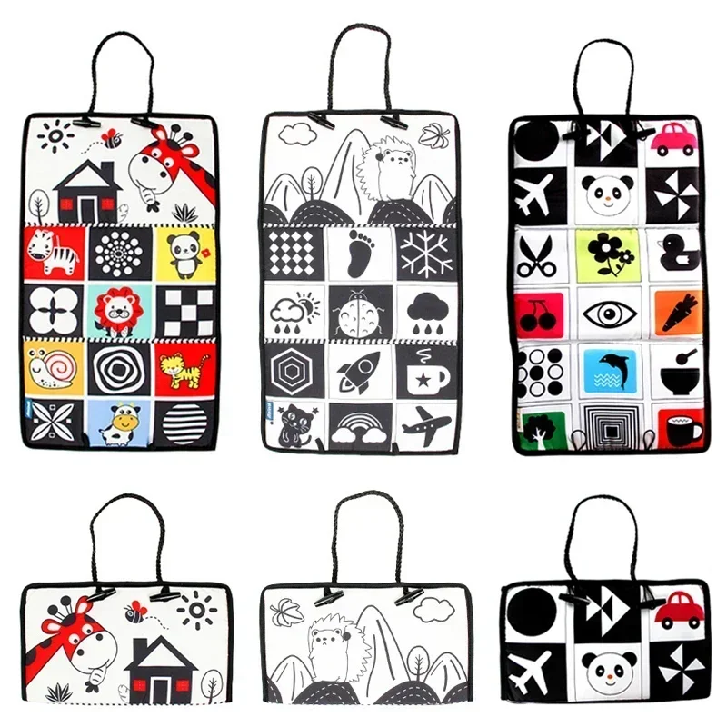 Miroir Montessori Noir & Blanc – Tummy Time pour Bébé – Image 6