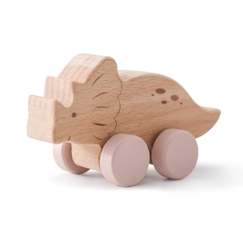 Voiture Dinosaure en Bois – Image 3