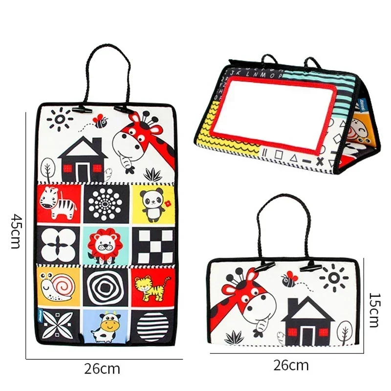 Miroir Montessori Noir & Blanc – Tummy Time pour Bébé – Image 3