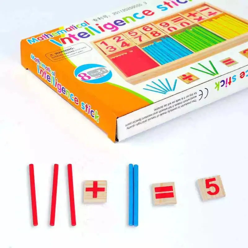 Coffret en bois Montessori – Bâtonnets de calcul et chiffres – Image 5