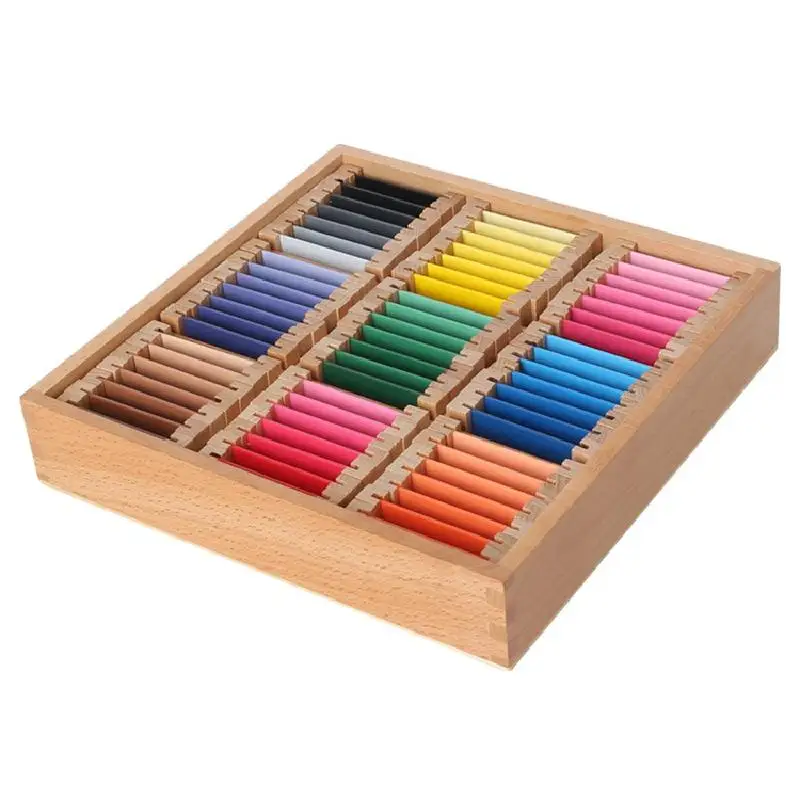 Boîte de tablettes de couleurs Montessori – 1/2/3 Niveaux