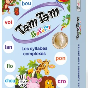 Cartes: Jeu de lecture Tam Tam Safari - Les syllabes complexes - 6 ans